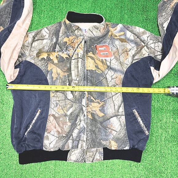 VTG 90s Dale Earnhardt Jr NASCAR Racing Jacket L Chase Authentics Realtree Camo - Picture 3 of 4